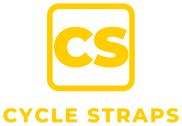 CycleStraps logo: CS in a square above the words Cycle Straps